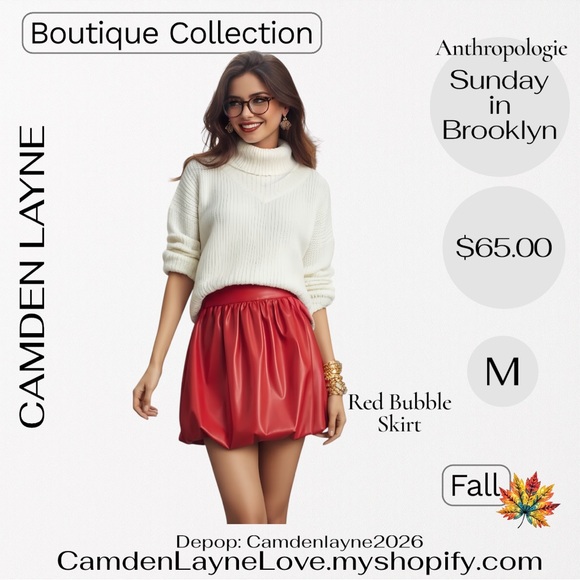 Anthropologie Scarlet Skirt - Picture 1 of 9